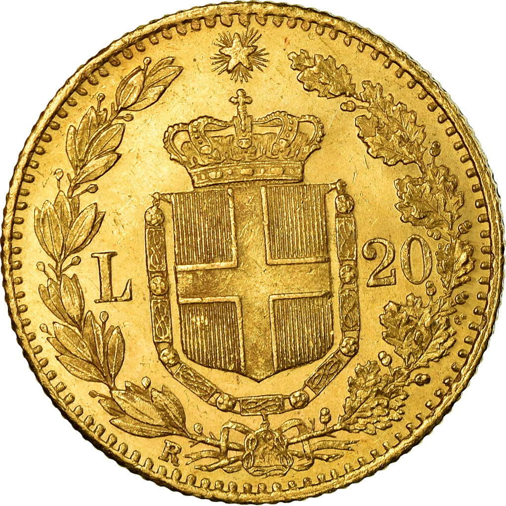 Monnaie, Italie, Umberto I, 20 Lire, 1882, Rome, SUP+, Or, KM:21