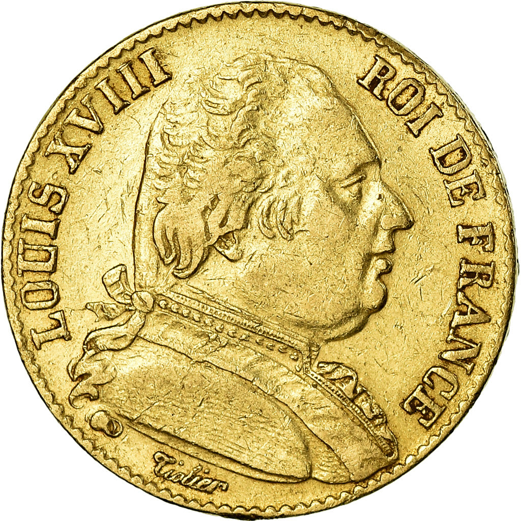 Münze, Frankreich, Louis XVIII, Louis XVIII, 20 Francs, 1815, Paris, SS, Gold