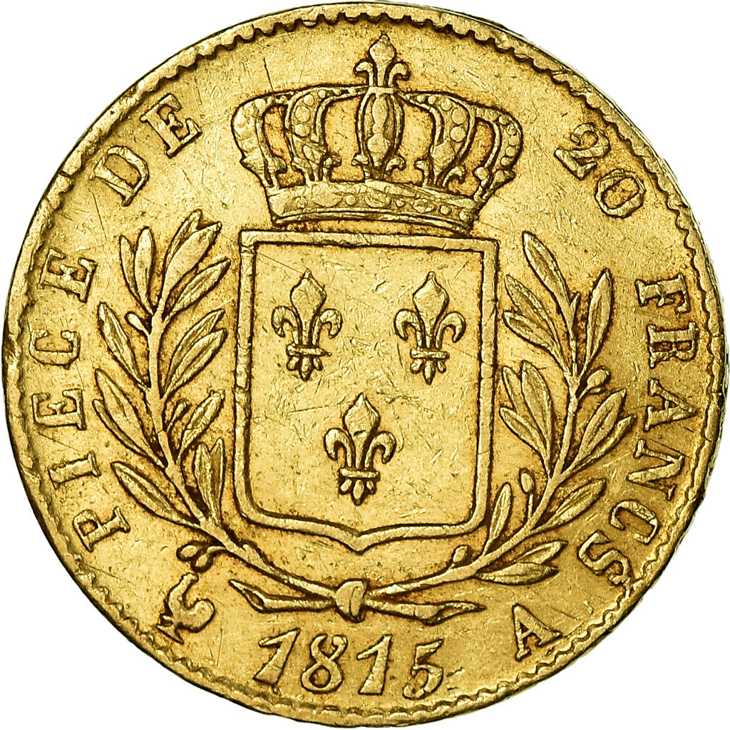 Münze, Frankreich, Louis XVIII, Louis XVIII, 20 Francs, 1815, Paris, SS, Gold