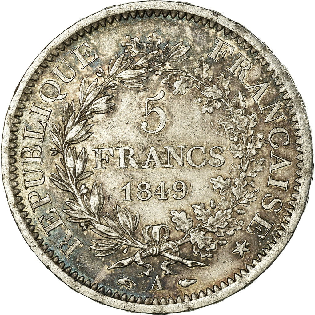 Coin, France, Hercule, 5 Francs, 1849, Paris, AU(50-53), Silver, KM:756.1