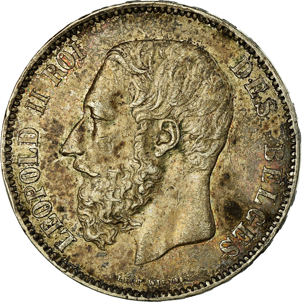 Monnaie, Belgique, Leopold II, 5 Francs, 5 Frank, 1873, TTB+, Argent, KM:24