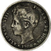 Münze, Spanien, Alfonso XIII, Peseta, 1900, Madrid, S, Silber, KM:706