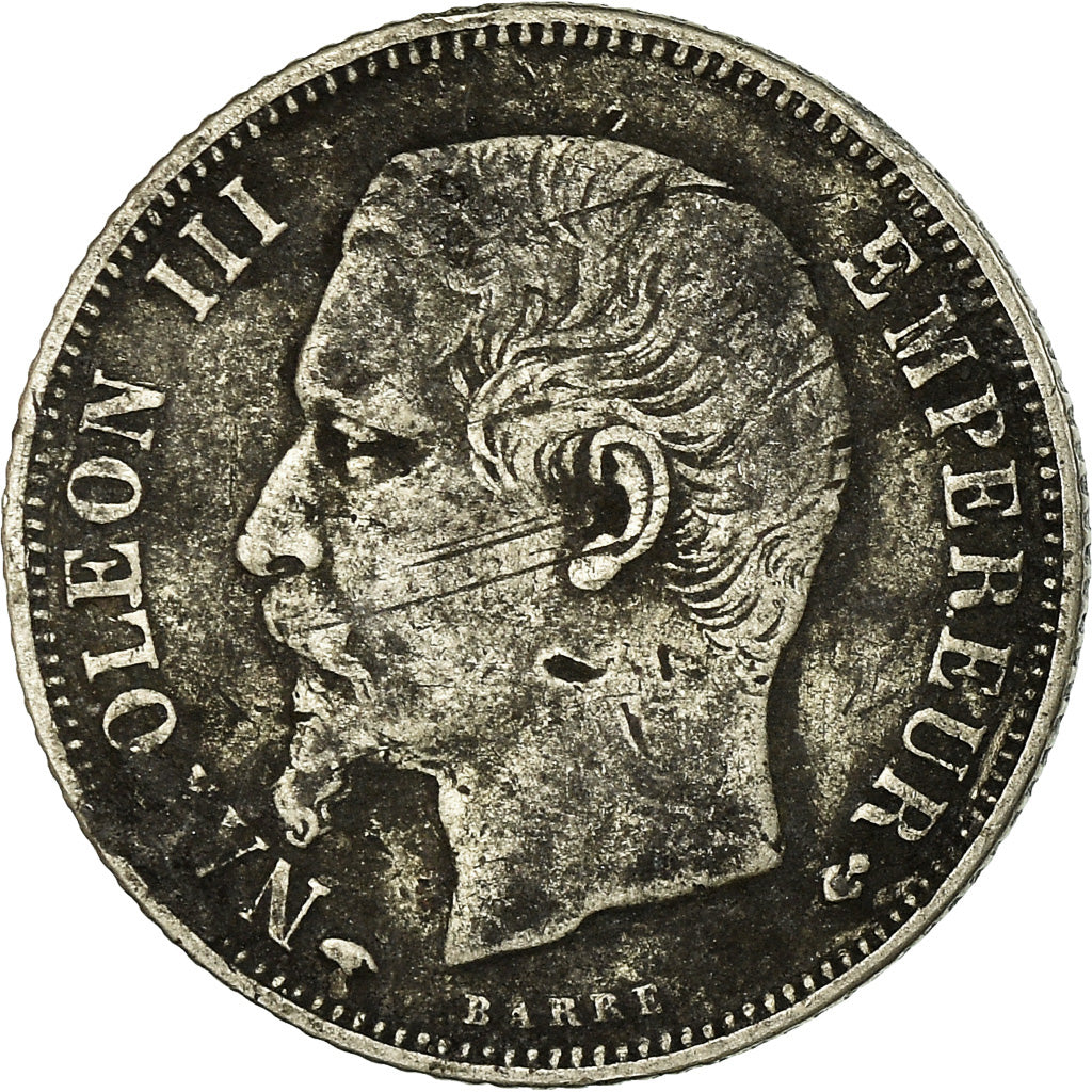 Coin, France, Napoleon III, Napoléon III, Franc, 1859, Paris, VF(20-25)