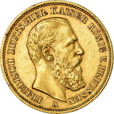 Moneda, Estados alemanes, PRUSSIA, Friedrich III, 20 Mark, 1888, Berlin, MBC+