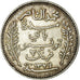 Monnaie, Tunisie, Muhammad al-Nasir Bey, 2 Francs, 1911, Paris, TTB+, Argent