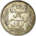 Monnaie, Tunisie, Muhammad al-Nasir Bey, Franc, 1915, Paris, TTB+, Argent