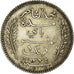 Coin, Tunisia, Muhammad al-Nasir Bey, Franc, 1916, Paris, AU(55-58), Silver