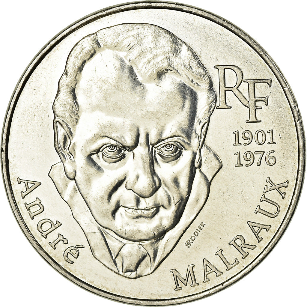 Münze, Frankreich, André Malraux, 100 Francs, 1997, VZ+, Silber, KM:1188