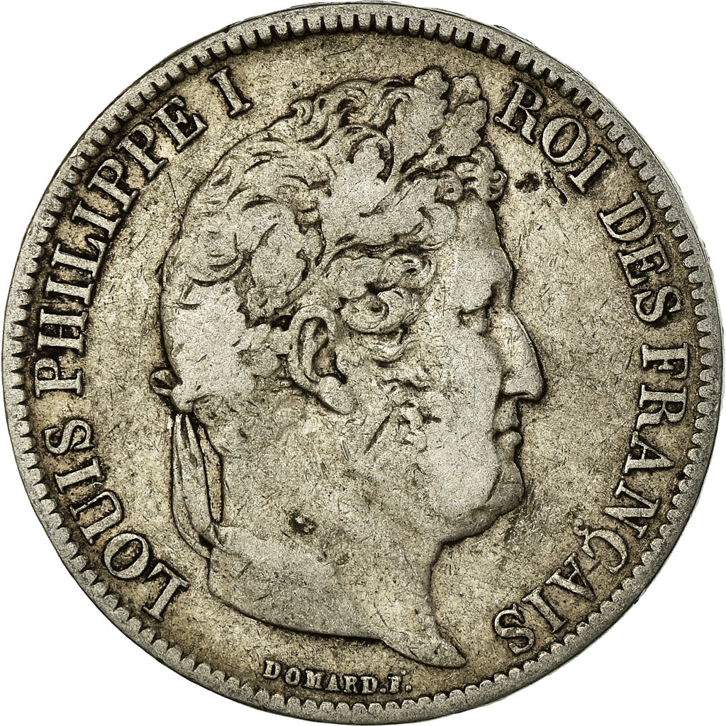 Coin, France, Louis-Philippe, 5 Francs, 1831, Lille, VF(20-25), Silver