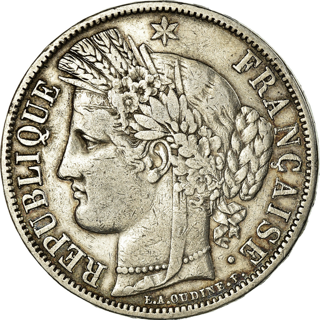 Monnaie, France, Cérès, 5 Francs, 1850, Paris, TB+, Argent, Gadoury:719