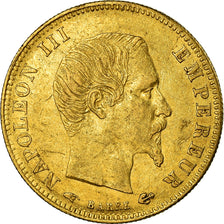 Münze, Frankreich, Napoleon III, 5 Francs, 1857, Paris, SS+, Gold, KM:787.1
