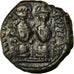Moneta, Justin II, Follis, 570-571, Nicomedia, BB, Rame, Sear:369