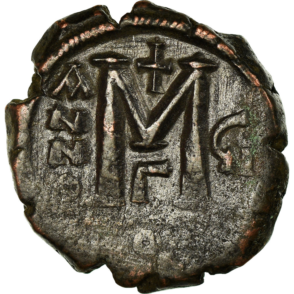 Coin, Justin II, Follis, 571-572, Constantinople, VF(30-35), Copper, Sear:360