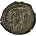 Moneta, Justin II, Follis, 566-567, Constantinople, MB+, Rame, Sear:360