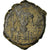 Moneta, Maurice Tiberius, Half Follis, 584-585, Constantinople, MB+, Rame