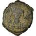 Moneda, Maurice Tiberius, Half Follis, 584-585, Constantinople, BC+, Cobre