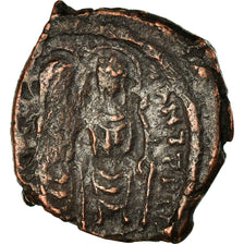 Monnaie, Justin II, Demi-Follis, 569-570, Thessalonique, TB, Cuivre, Sear:366