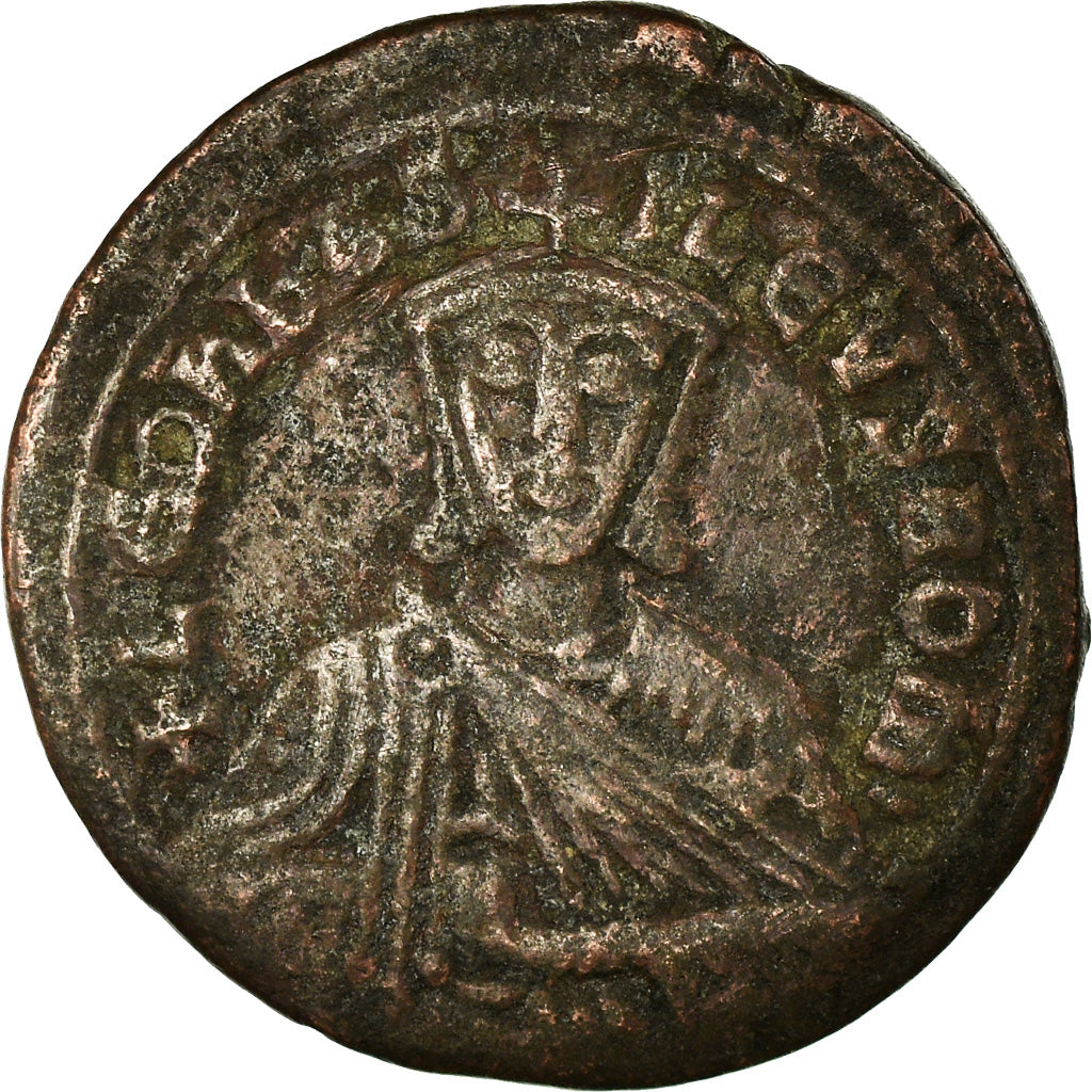 Moneta, Leo VI the Wise, Follis, 886-912, Constantinople, VF(30-35), Miedź