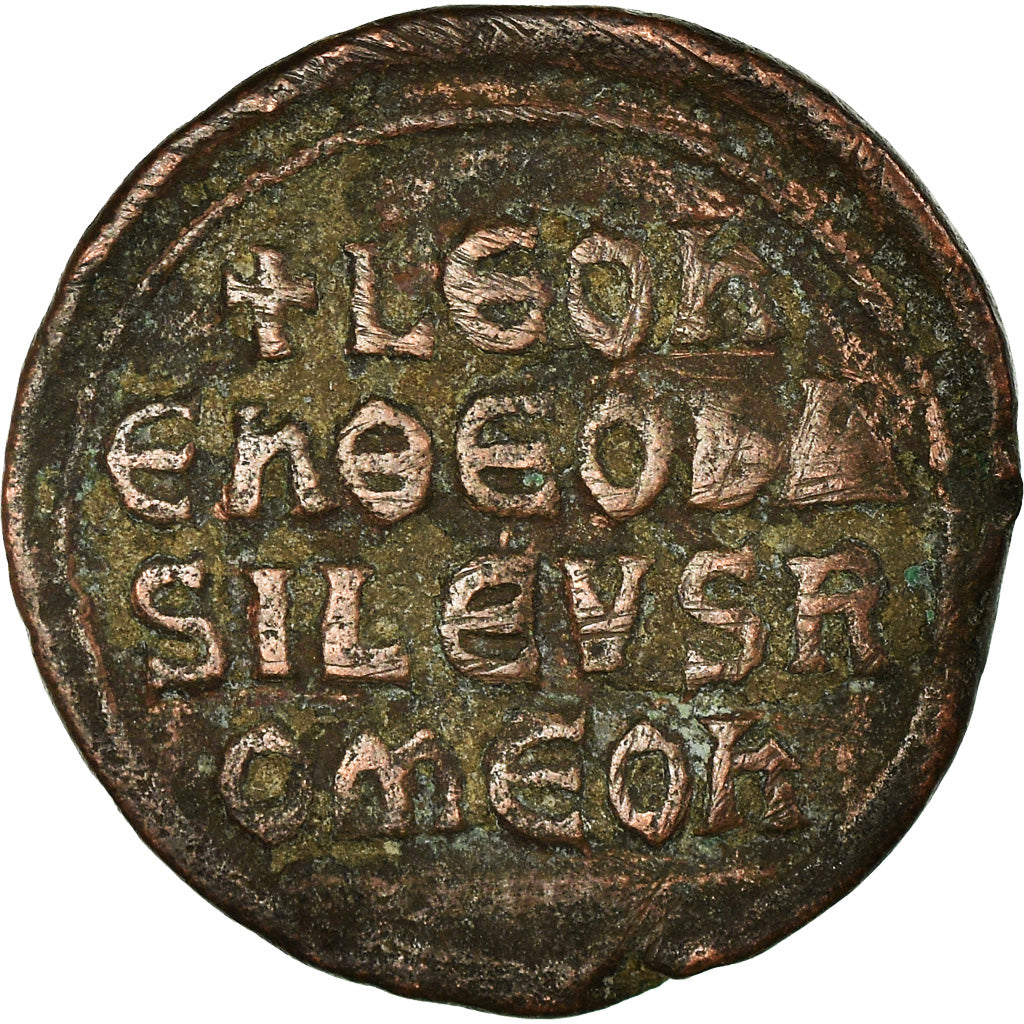 Moneta, Leo VI the Wise, Follis, 886-912, Constantinople, VF(30-35), Miedź