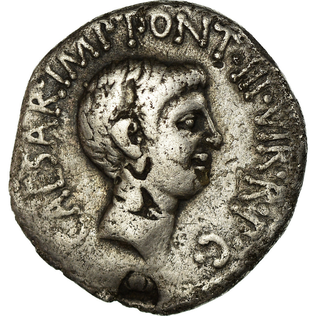 Coin, Mark Antony and Octavian, Denarius, 41 BC, Ephesos, VF(30-35), Silver