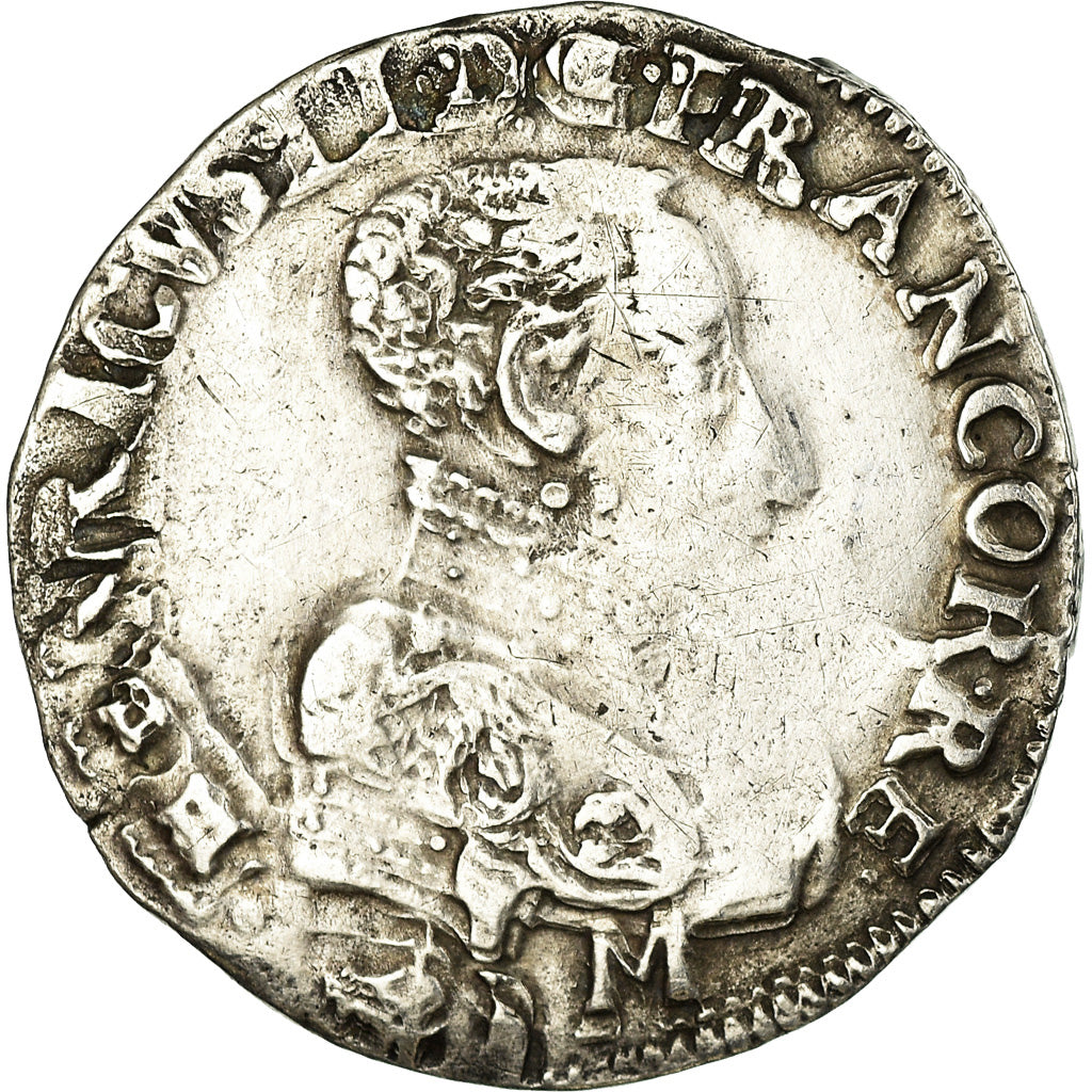 Moneta, Francia, François II, Teston, 1559, Bordeaux, MB+, Argento