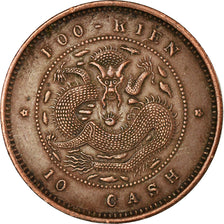 Monnaie, Chine, FUKIEN PROVINCE, Kuang-hs, 10 Cash, Fu, TTB+, Cuivre, KM:100