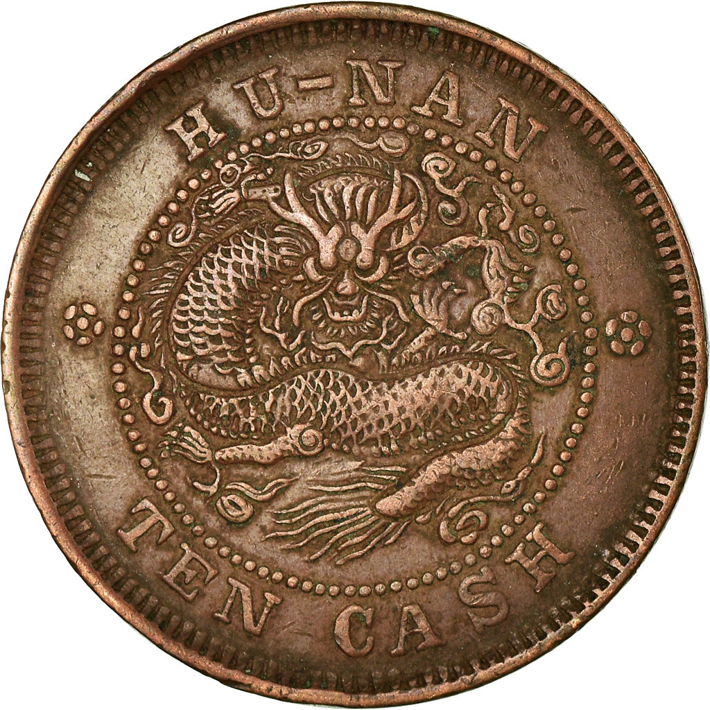 Moneda, China, HUNAN PROVINCE, Kuang-hs, 10 Cash, MBC, Cobre, KM:112.12