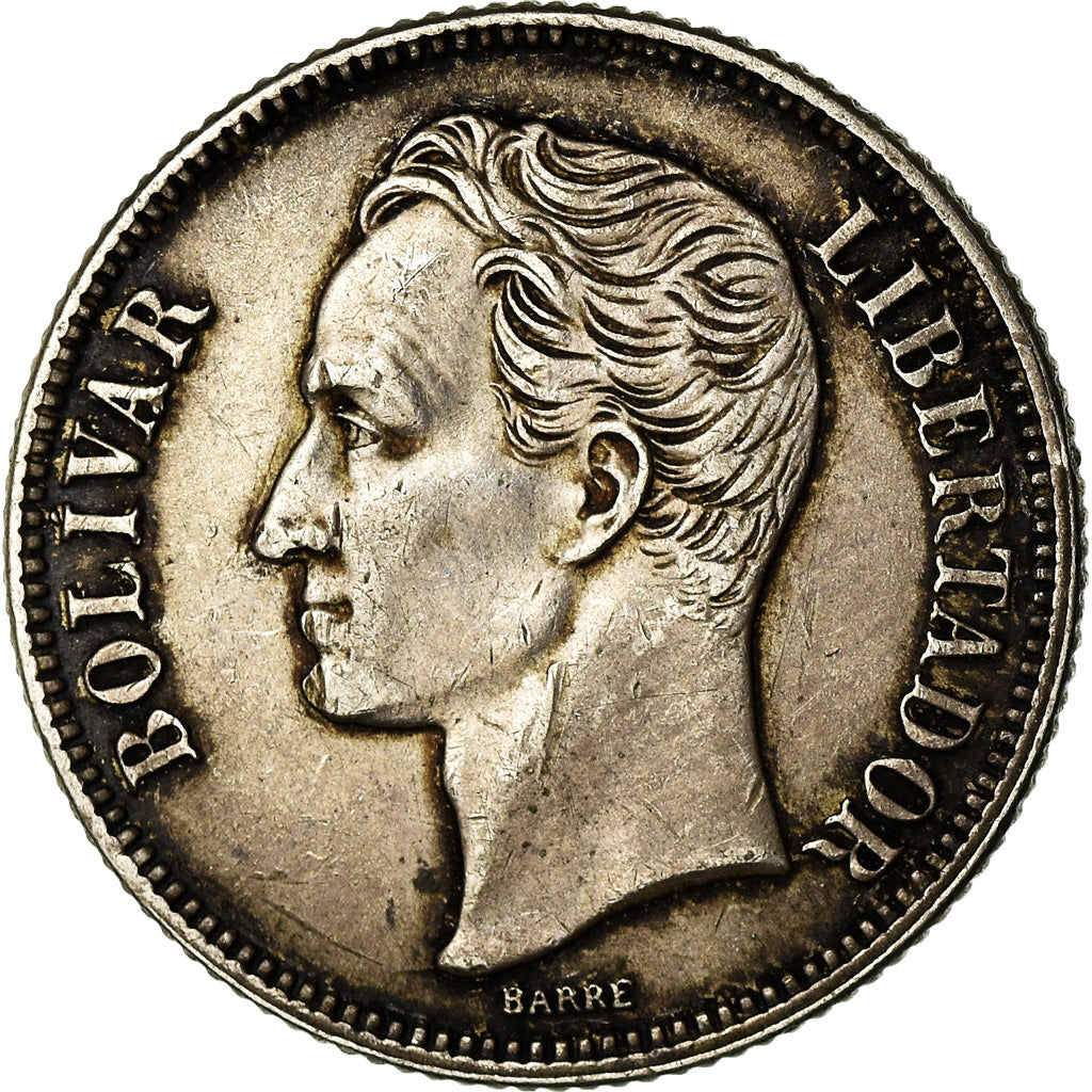 Münze, Venezuela, Bolivar, 1954, Philadelphia, SS+, Silber, KM:37
