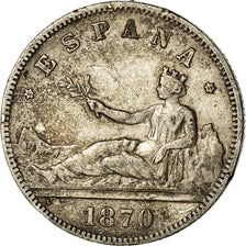 Coin, Spain, Provisional Government, 2 Pesetas, 1870 (73), Madrid, EF(40-45)