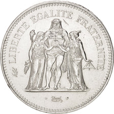 Coin, France, Hercule, 50 Francs, 1975, Paris, MS(63), Silver, KM:941.1