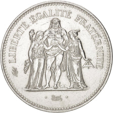 Coin, France, Hercule, 50 Francs, 1976, Paris, MS(63), Silver, KM:941.1
