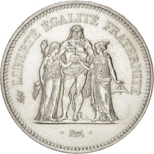 Coin, France, Hercule, 50 Francs, 1977, Paris, MS(63), Silver, KM:941.1