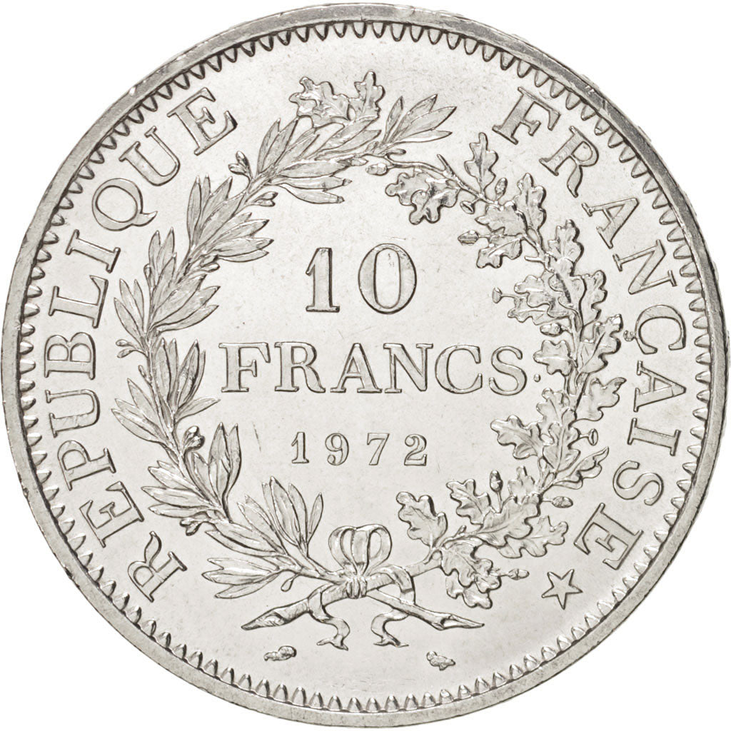 France, Hercule, 10 Francs, 1972, Paris, SPL, Argent, KM:932, Gadoury:813