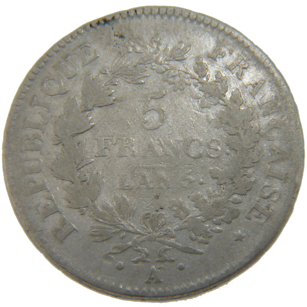 FRANCE, Union et Force, 5 Francs, Paris, KM #639.1, F(12-15), Silver, Gadoury...