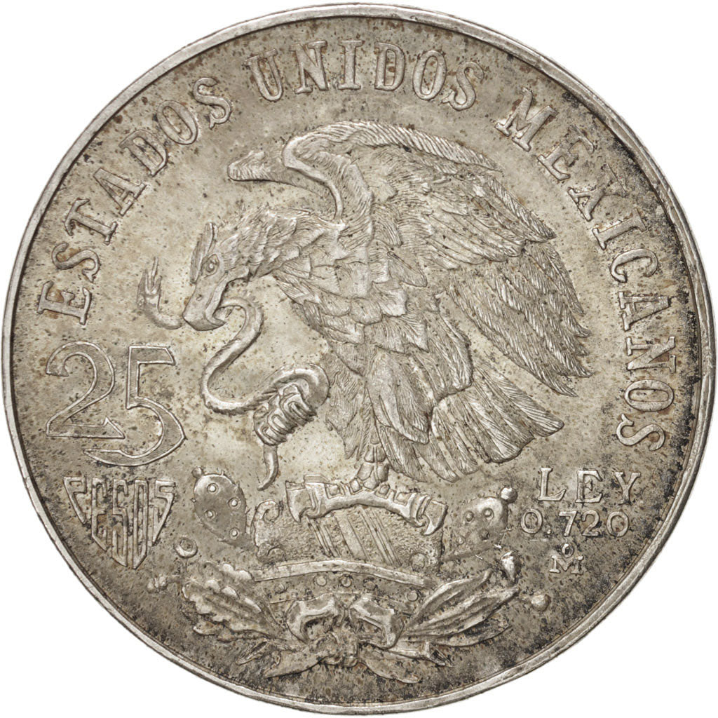 Monnaie, Mexique, 25 Pesos, 1968, Mexico City, TTB+, Argent, KM:479.1