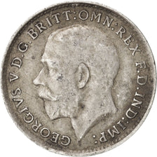 Coin, Great Britain, George V, 3 Pence, 1918, AU(50-53), Silver, KM:813