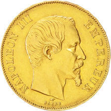 France, Napoleon III, 50 Francs, 1855, Paris, EF(40-45), Gold, KM:785.1