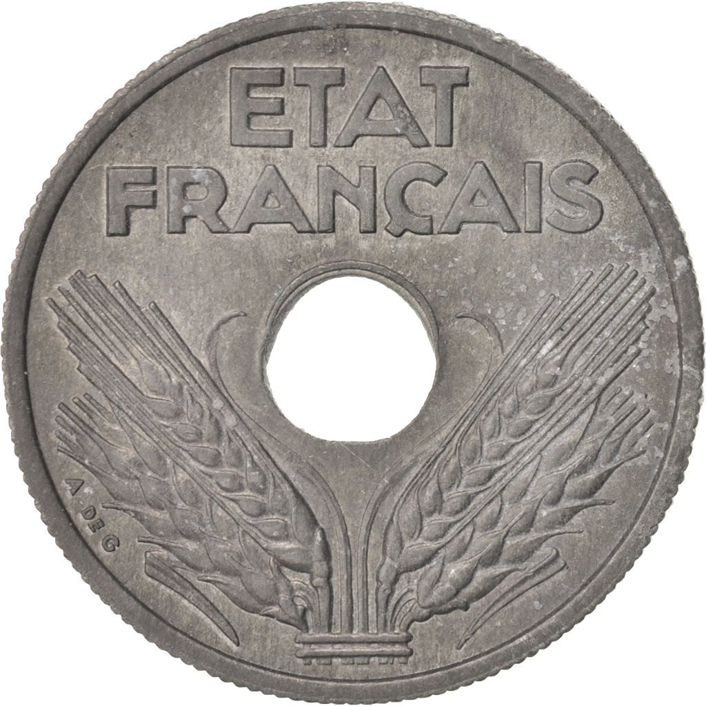 France, État français, 10 Centimes, 1941, AU(55-58), Zinc, KM:898.2, Gadoury:290