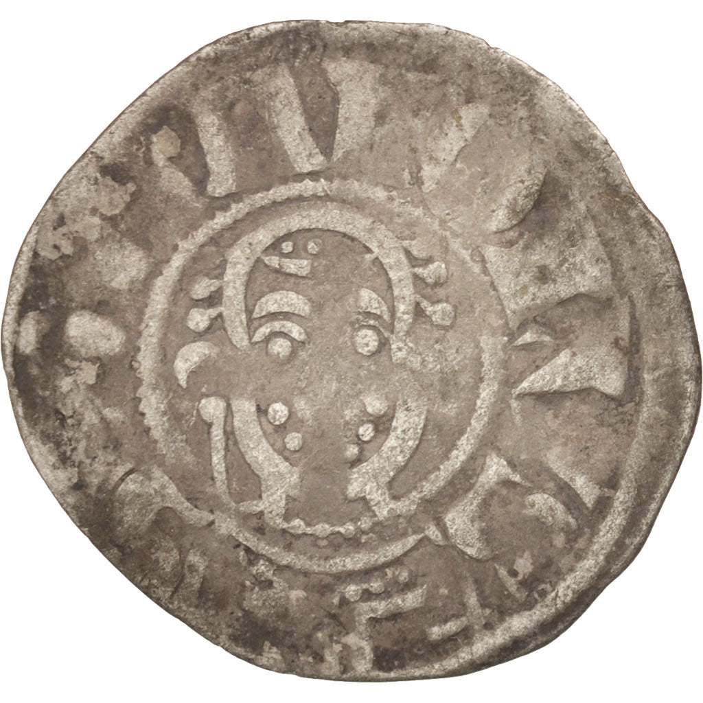 Coin, France, Denarius, Souvigny, VF(30-35), Silver, Boudeau:358