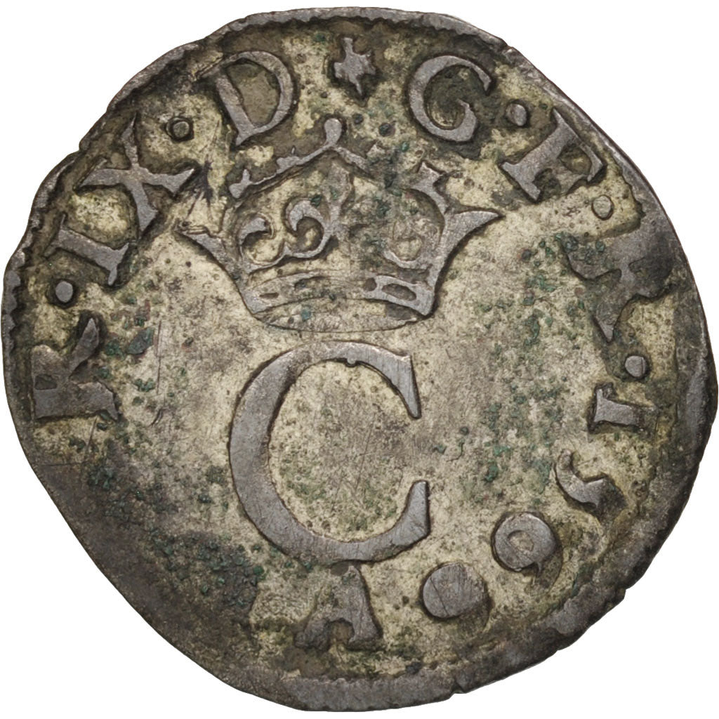 France, Charles IX, Liard, 1566, Paris, EF(40-45), Billon, Sombart:4300