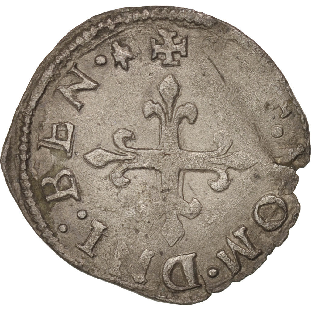 Coin, France, Liard, 1567, Paris, AU(50-53), Billon, Sombart:4300