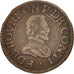 Coin, France, Double Tournois, Undated, EF(40-45), Copper, CGKL:674