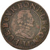 Coin, France, Double Tournois, Undated, EF(40-45), Copper, CGKL:674
