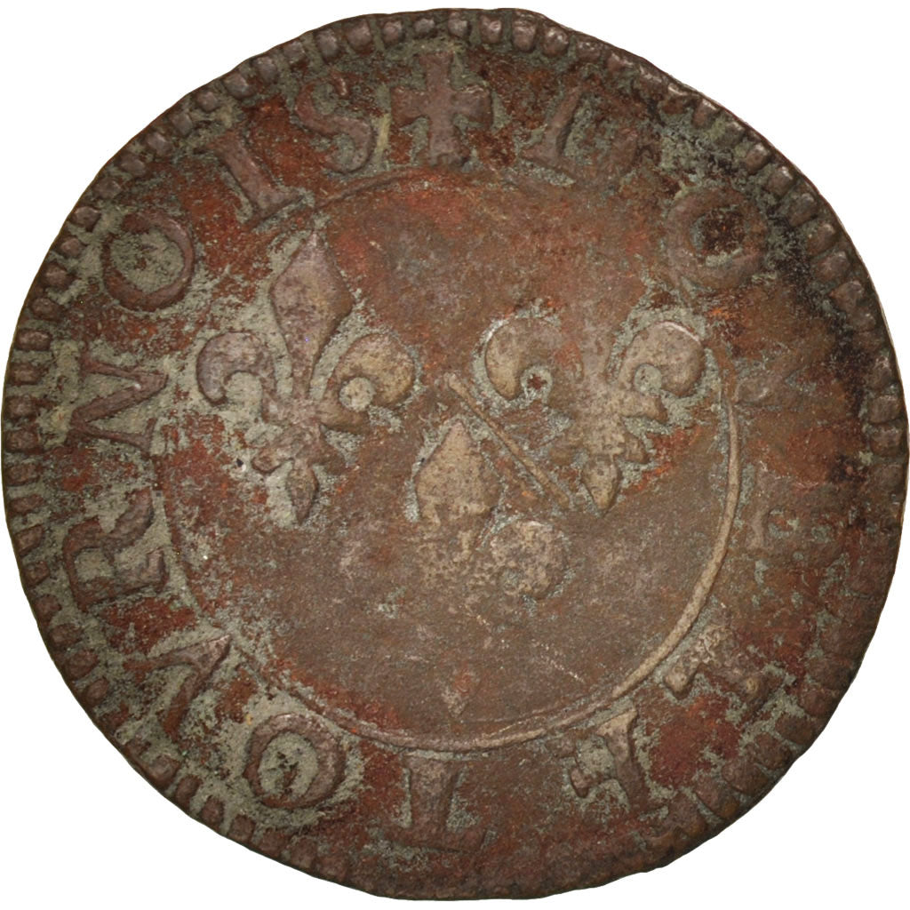 Münze, Frankreich, Double Tournois, Undated, S+, Kupfer, CGKL:674