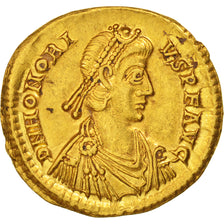 Honorius, Solidus, Milan, AU(55-58), Gold, RIC:1206