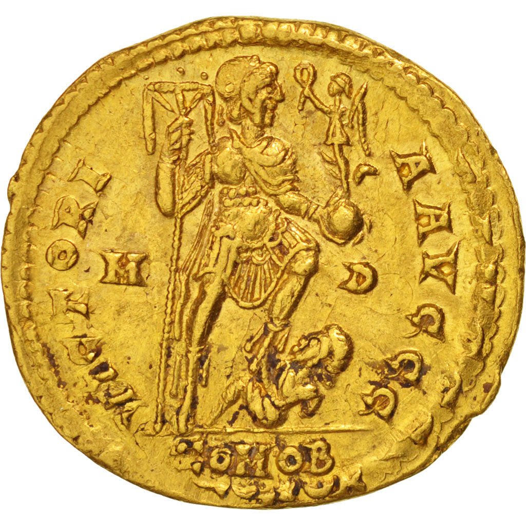 Honorius, Solidus, Milan, AU(55-58), Gold, RIC:1206