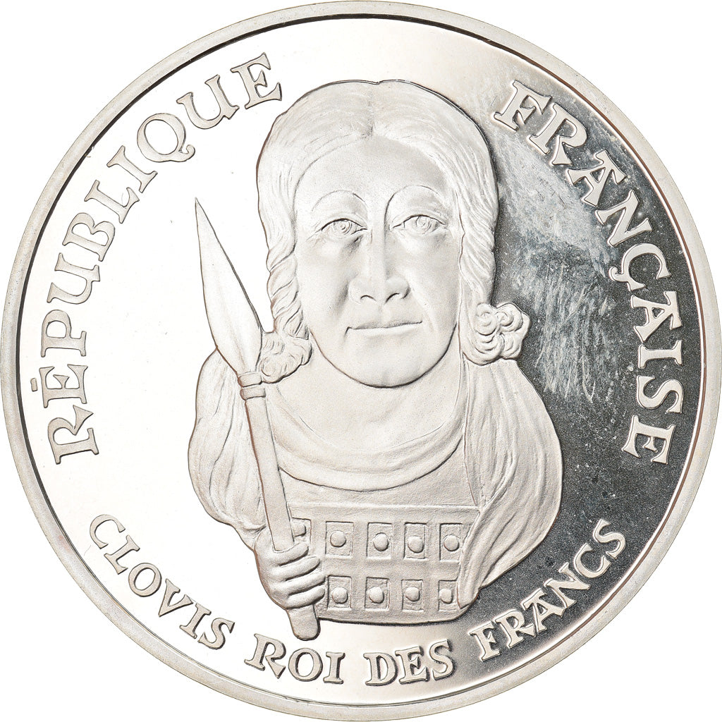 Coin, France, Clovis, 100 Francs, 1996, BE, MS(64), Silver, KM:1180