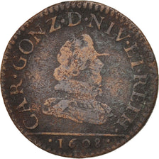 Monnaie, FRENCH STATES, NEVERS & RETHEL, 2 Liard, 1608, Charleville, TB, Cuivre