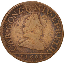 Coin, FRENCH STATES, NEVERS & RETHEL, 2 Liard, 1608, Charleville, VF(20-25)