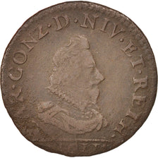Münze, FRENCH STATES, NEVERS & RETHEL, 2 Liard, 1611, Charleville, S+, Kupfer